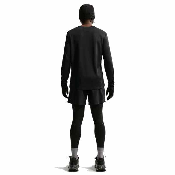 Nike Miler Dri-FIT UV Long Sleeve Running Top Black