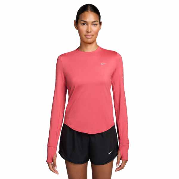 Nike Swift Dri-FIT UV Long-Sleeve Crew-Neck Running Top Sea Coral