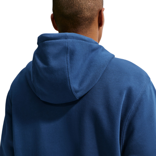 Nike Brazil Club Football French Terry Pullover Hoodie Coastal Blue