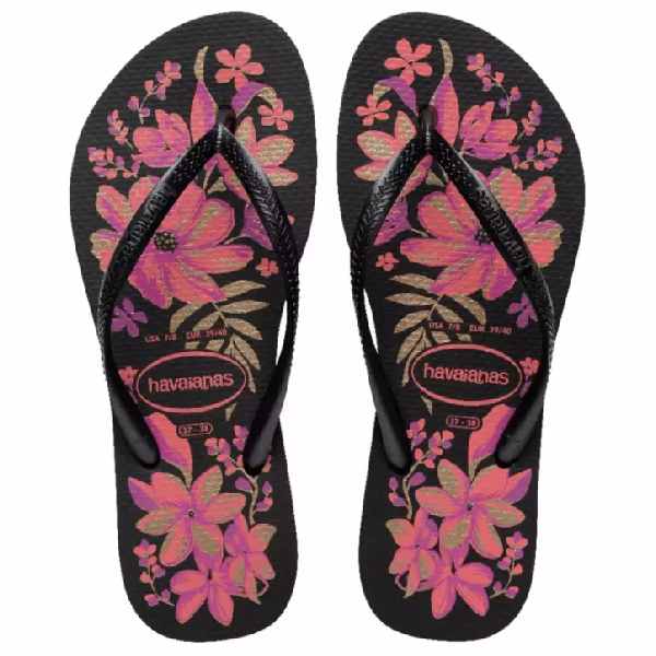 Havaianas Slim Organic Black/Grey/Gold