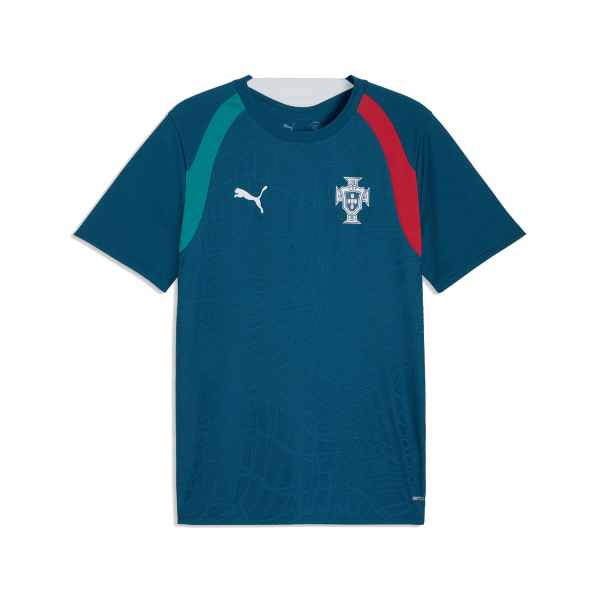 Puma Portugal Slim Training Jersey Ocean Tropic-Silver Mist