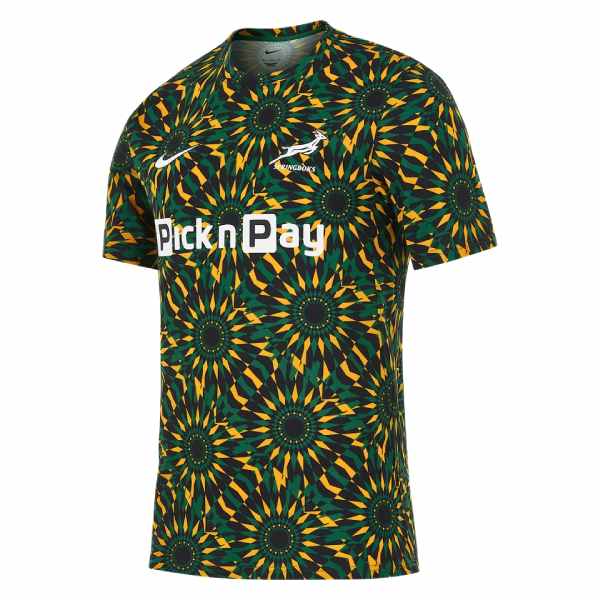 Nike Springboks Pre-Match Short Sleeve Top