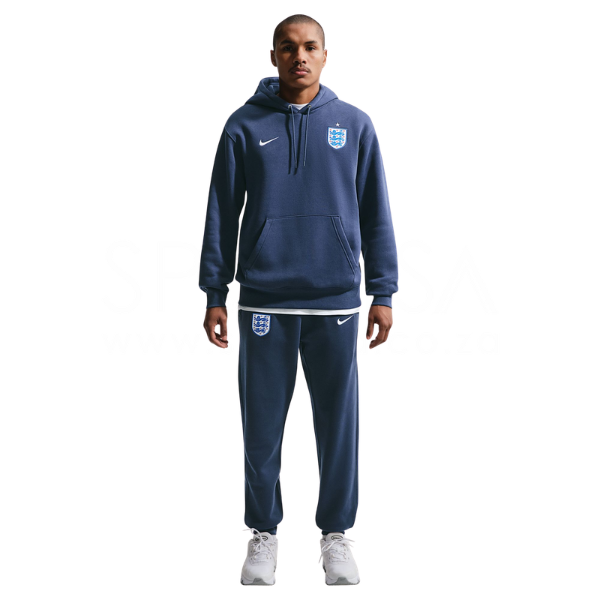 Nike England Club Football Pullover Hoodie Midnight Navy