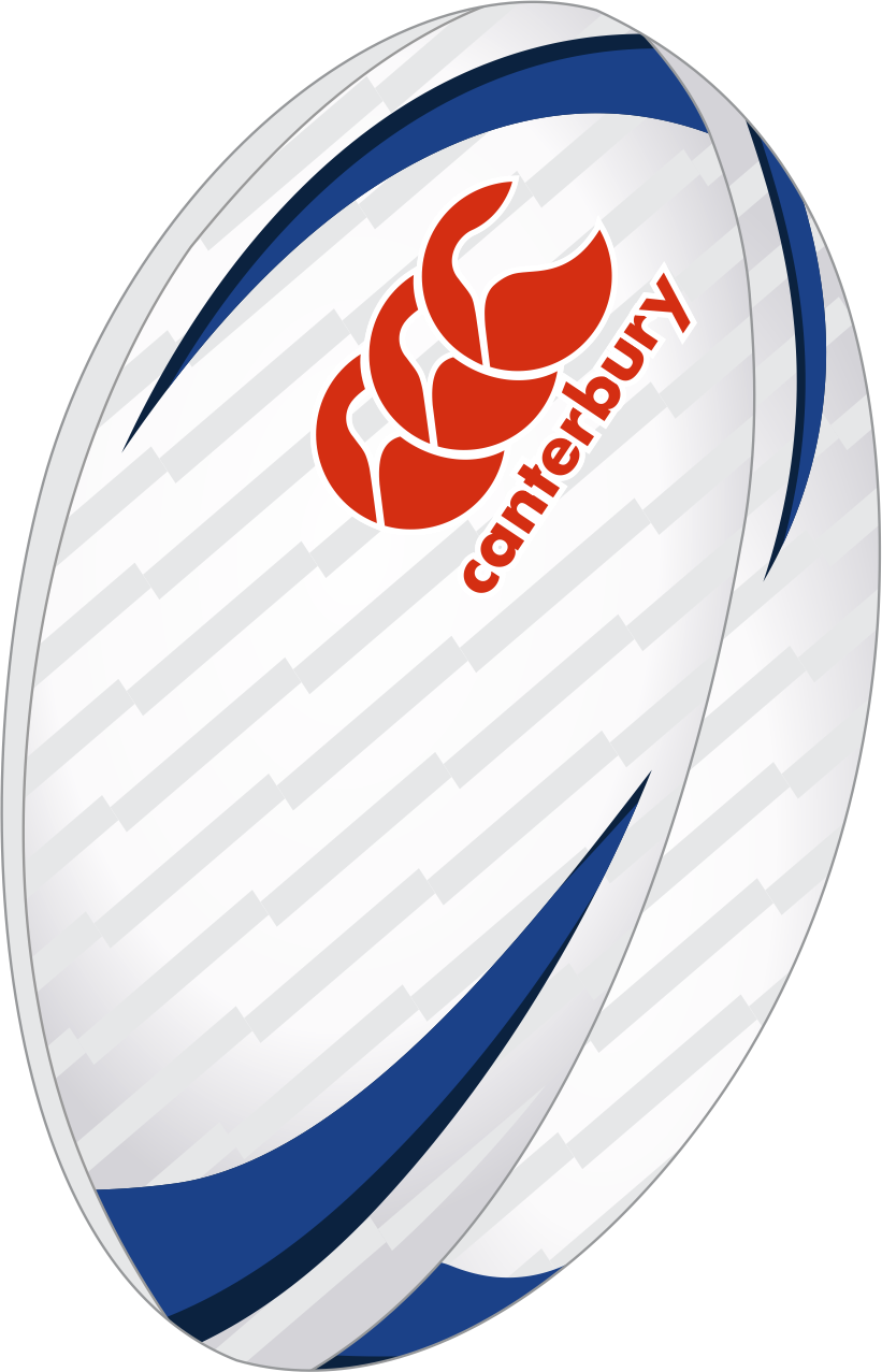 Canterbury Thrillseeker Rugby Ball White/Royal