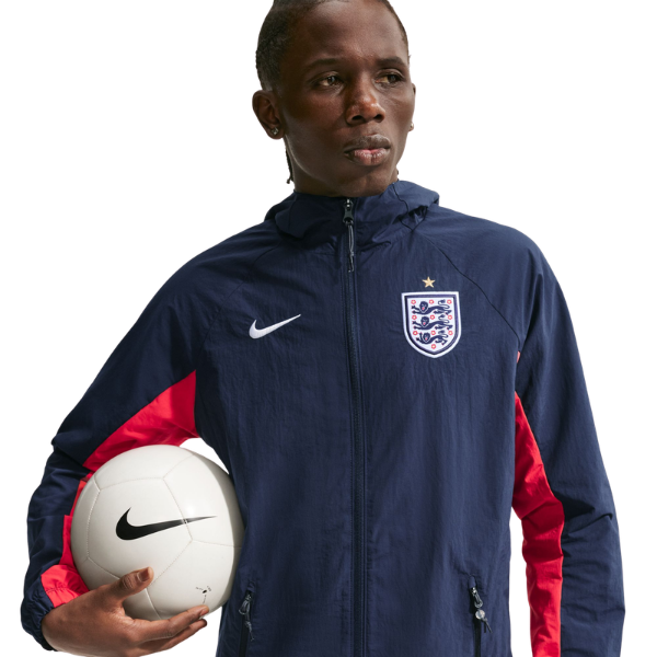 Nike England AWF Soccer Woven Jacket Obsidian