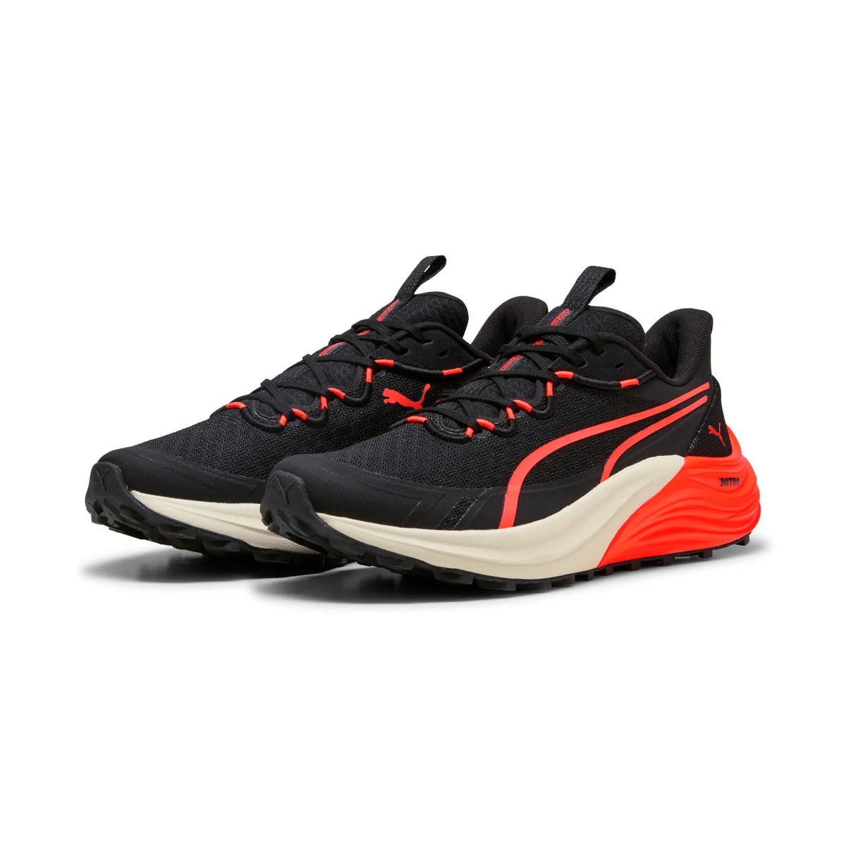 Puma Electrify NITRO 4 Black-Glowing Red-Warm White