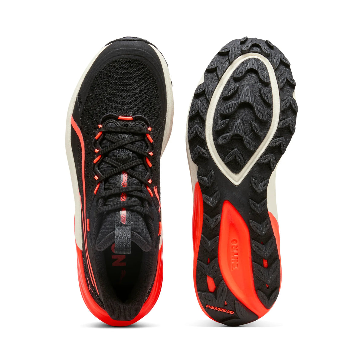 Puma Electrify NITRO 4 Black-Glowing Red-Warm White