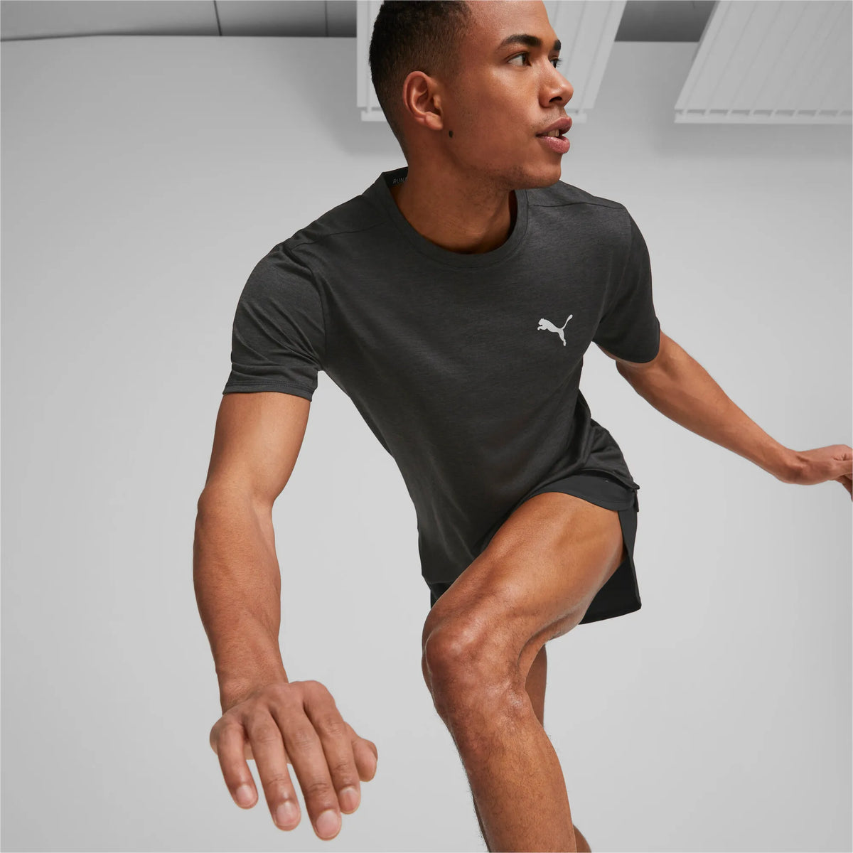 Puma Run Favorite Heather SS M Black