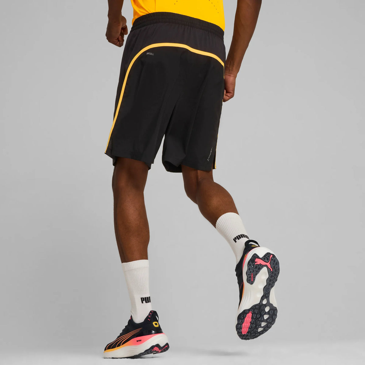 Puma Run Favorite 7" Short Black-Sunset Glow