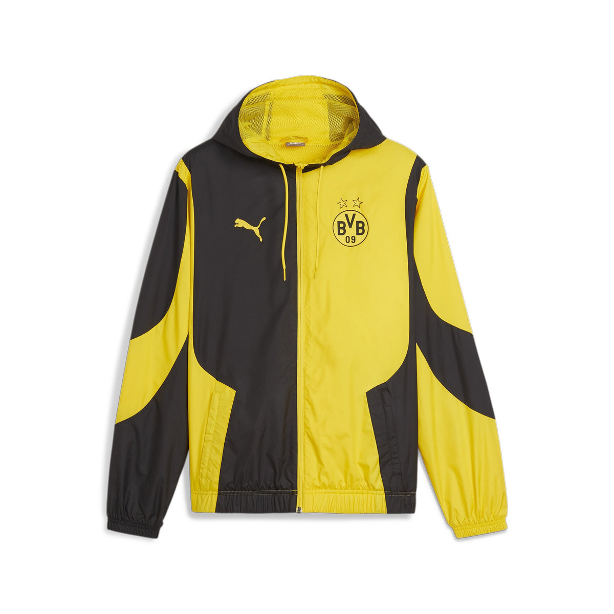 Puma BVB Prematch Woven Jacket Cyber Yellow