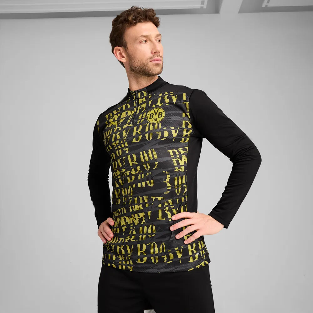 Puma BVB Prematch 1/4 Zip Top