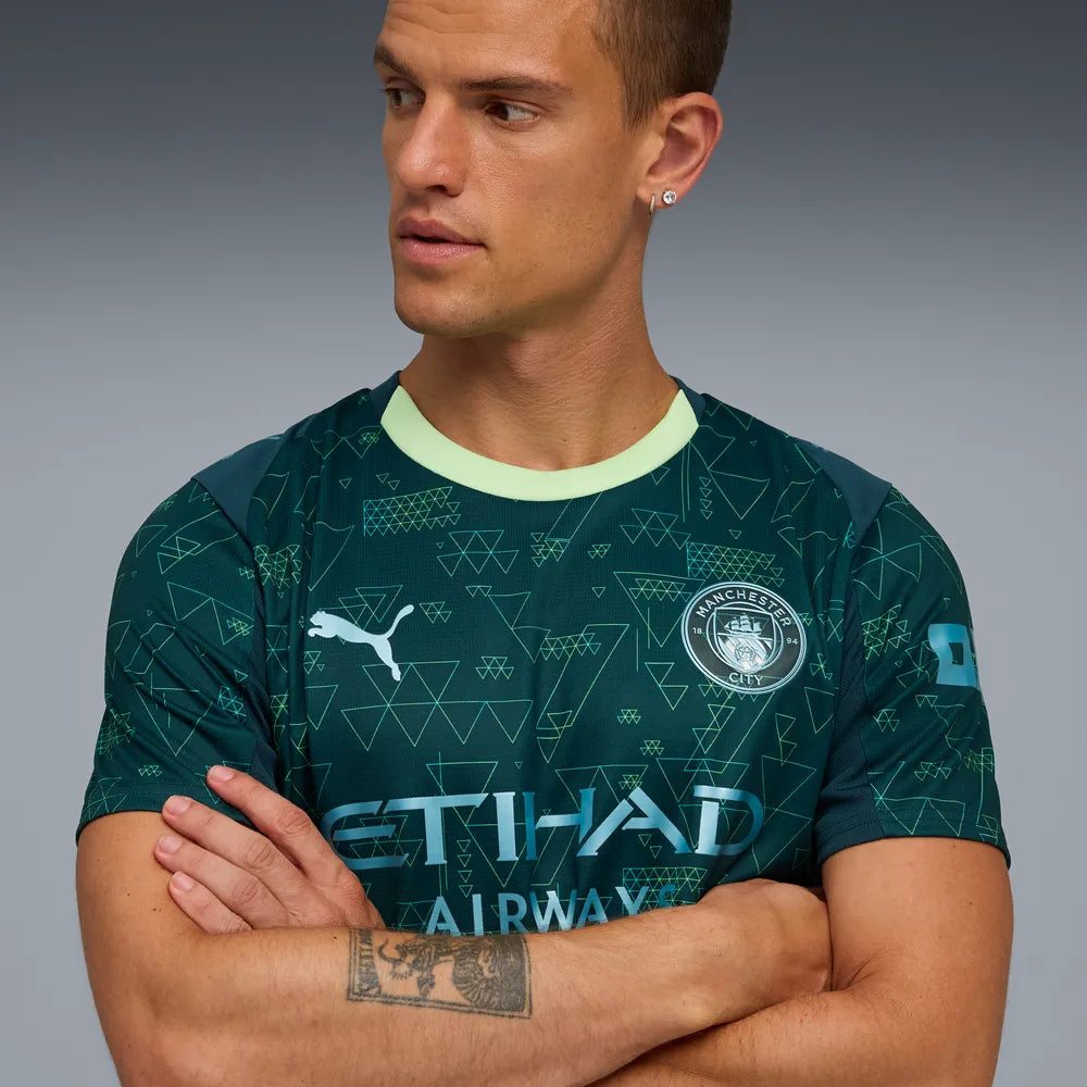 Puma Manchester City 25/26 Fourth Jersey Green Terrain