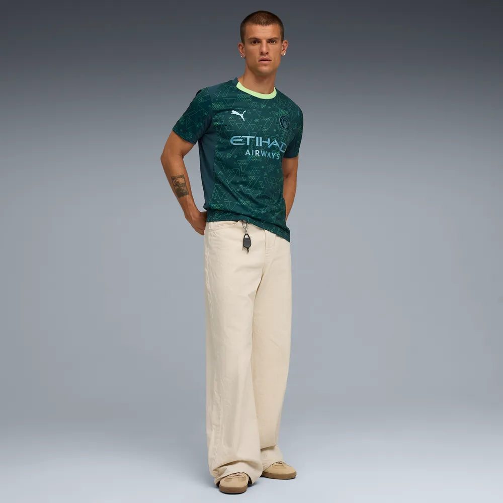 Puma Manchester City 25/26 Fourth Jersey Green Terrain