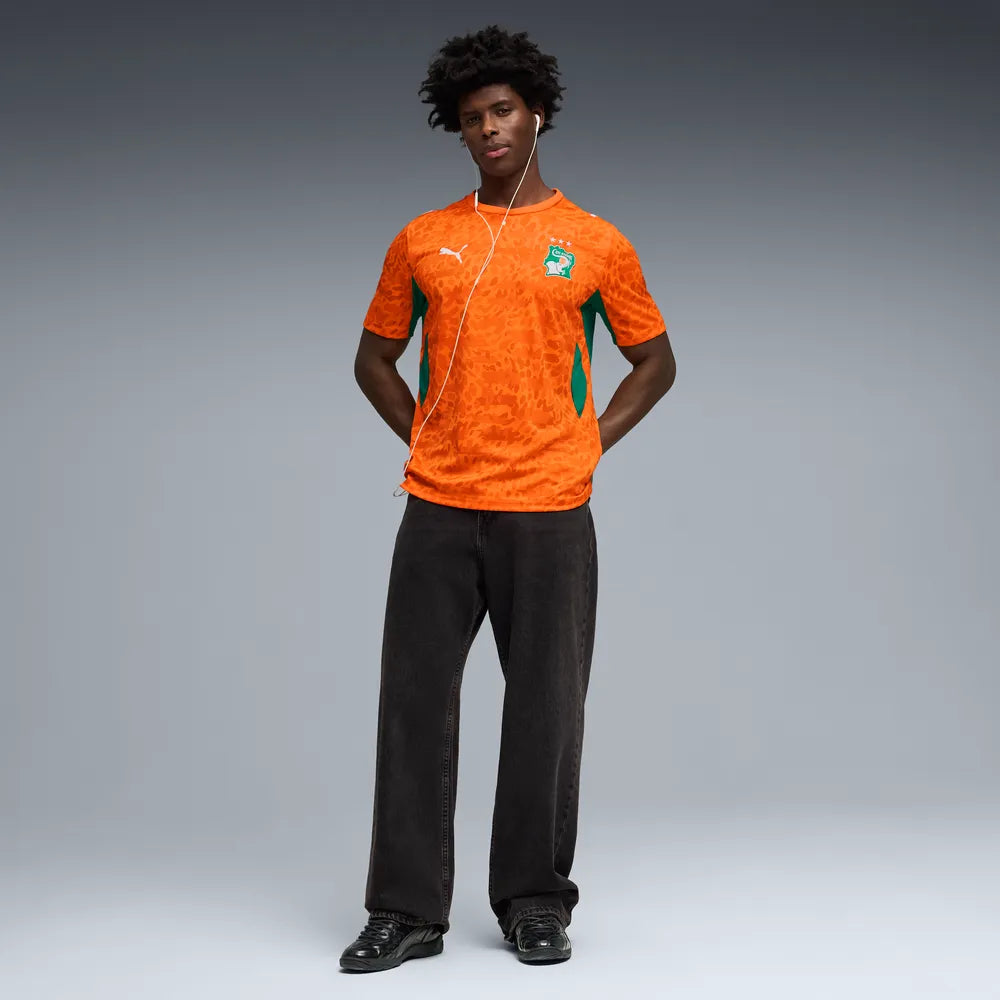 Puma Côte d'Ivoire Home Jersey Rickie Orange