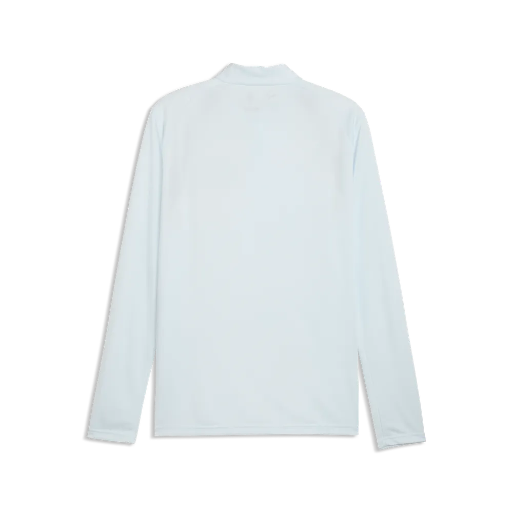 Puma Manchester City Quarter-Zip Slim Training Top Dewdrop-Blue Jewel