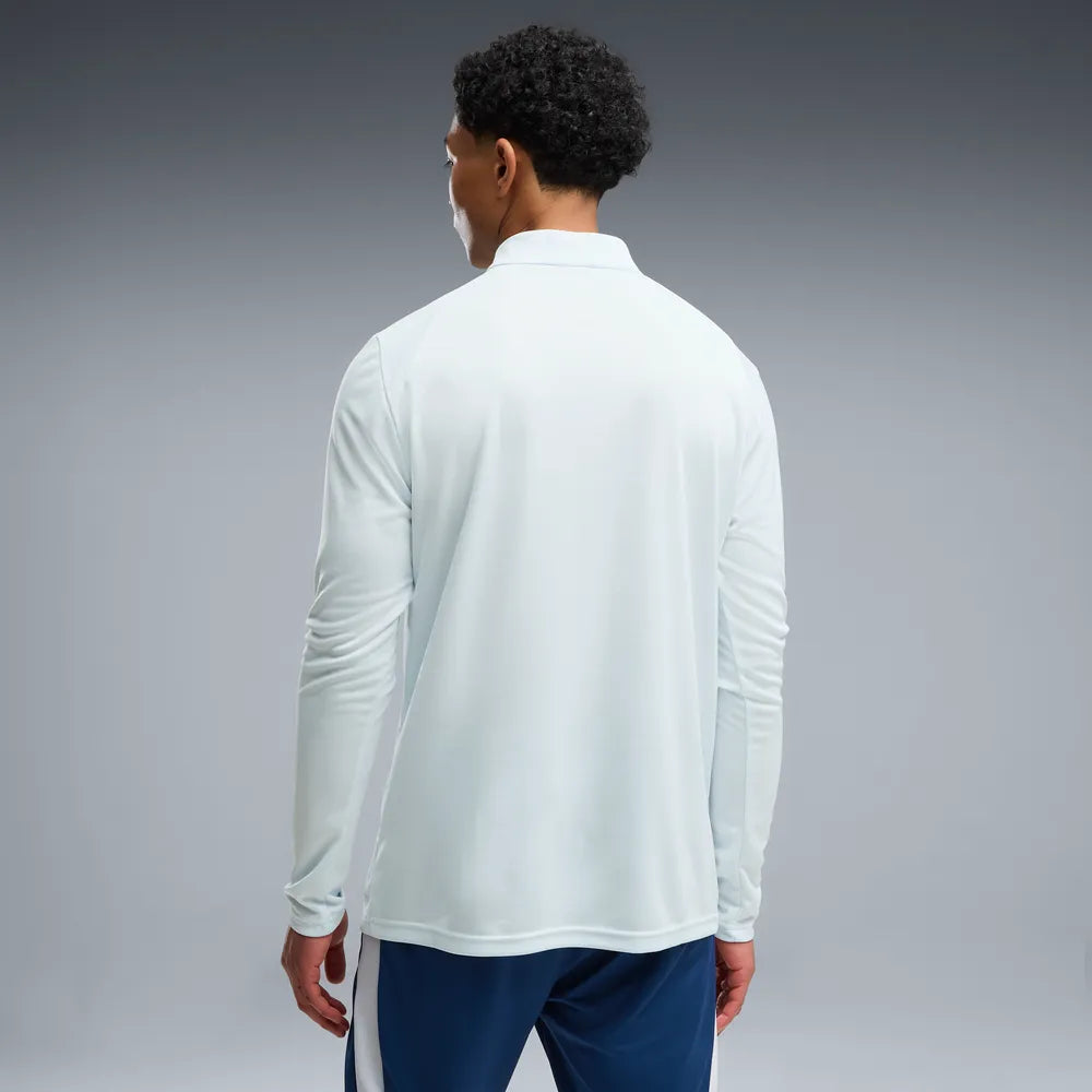Puma Manchester City Quarter-Zip Slim Training Top Dewdrop-Blue Jewel