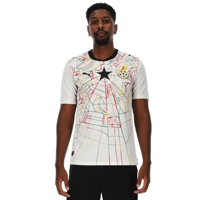 Puma Ghana 26 Home Jersey White/Red