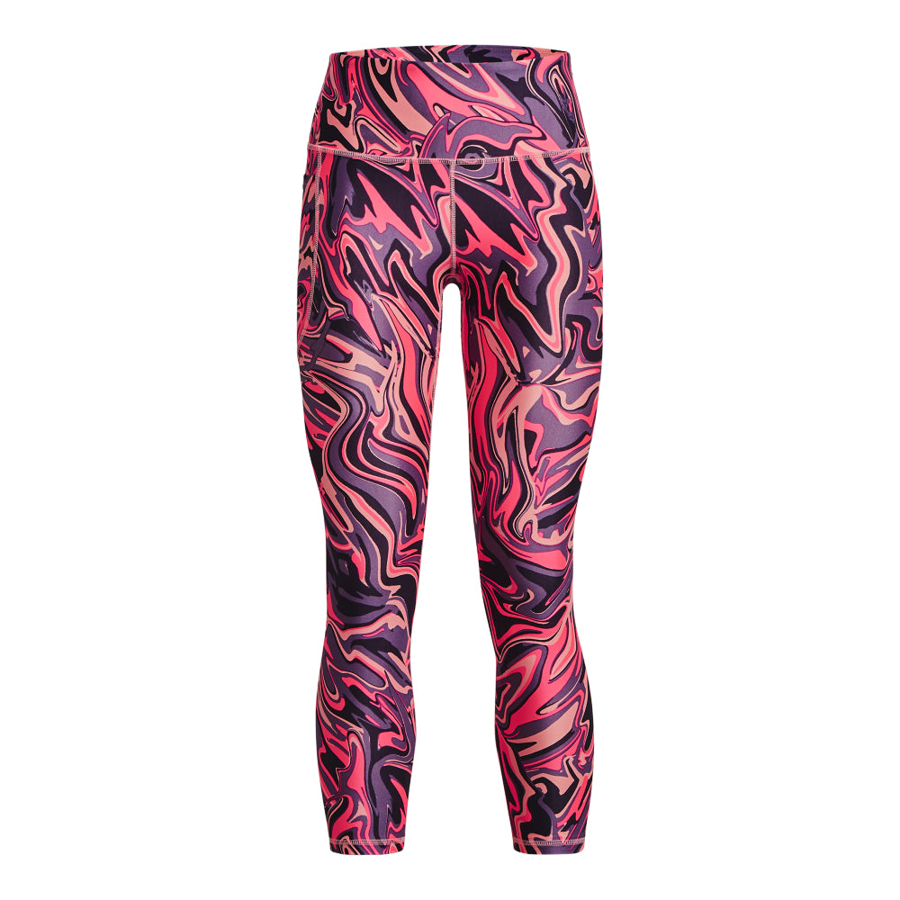 Under Armour HeatGear Printed Ankle Leggings Pink