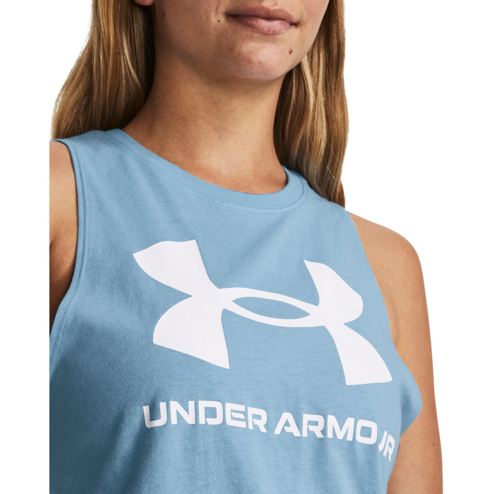Under Armour Sportstyle Graphic Tank Blue
