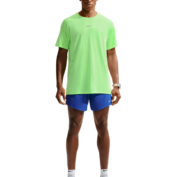 Nike Stride Aero-FIT Short-Sleeve Running Top Volt/Light Silver