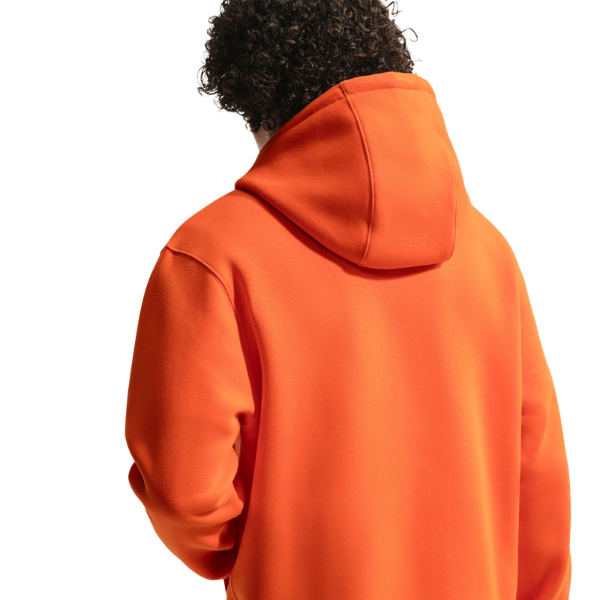 Nike Netherlands Club Soccer Pullover Hoodie Safety Orange
