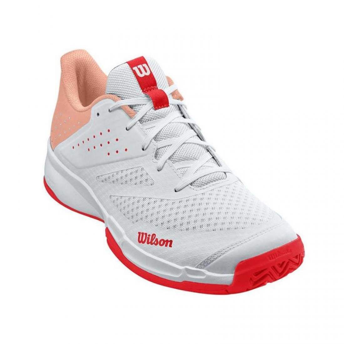 Wilson Kaos Stroke 2.0 White/Peach/ Tennis Shoe
