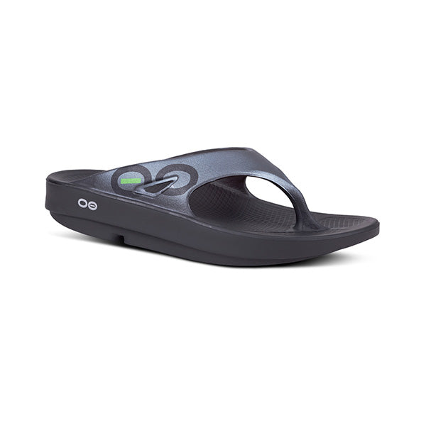 Oofos Unisex Ooringinal Sport Thong Sandal Black/Graphite