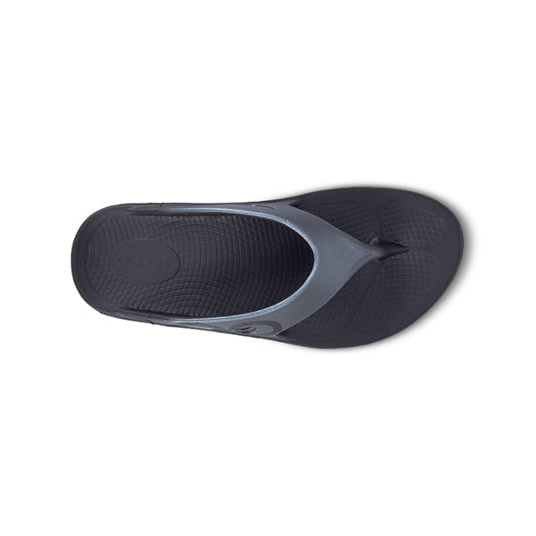 Oofos Unisex Ooringinal Sport Thong Sandal Black/Graphite