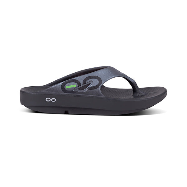 Oofos Unisex Ooringinal Sport Thong Sandal Black/Graphite