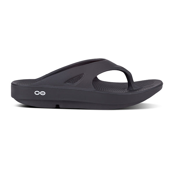 Oofos Unisex Ooringinal Thong Sandal Black