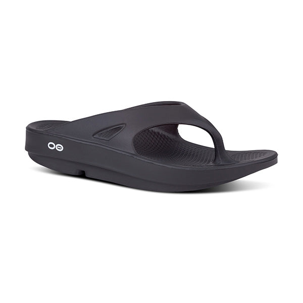 Oofos Unisex Ooringinal Thong Sandal Black