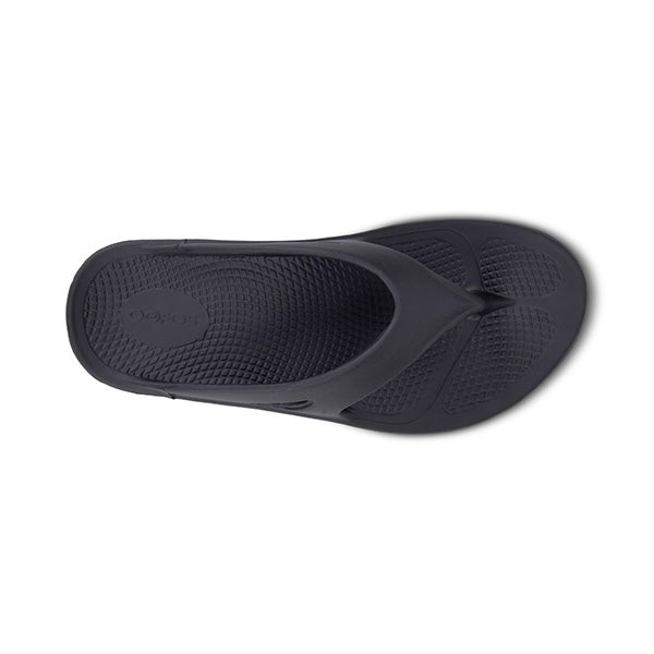 Oofos Unisex Ooringinal Thong Sandal Black