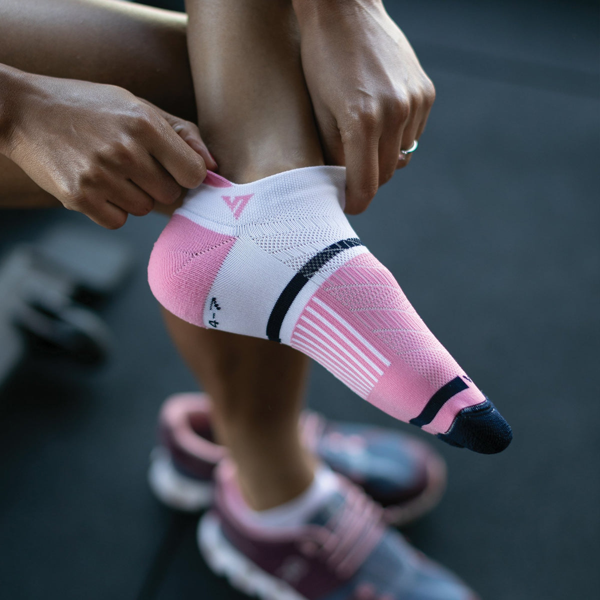 Versus Pink Trainer Socks