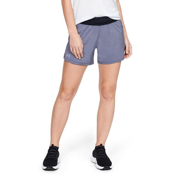 Under Armour Launch SW 5&#39;&#39; Shorts  Black Full Heather